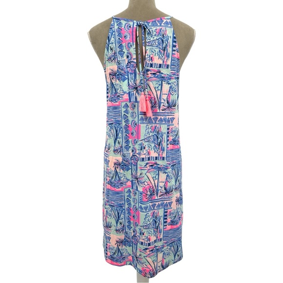 Lilly Pulitzer Margot Swing Dress in Whisper Blue Yeah Buoy Print  -Medium - NWT - Picture 5 of 8